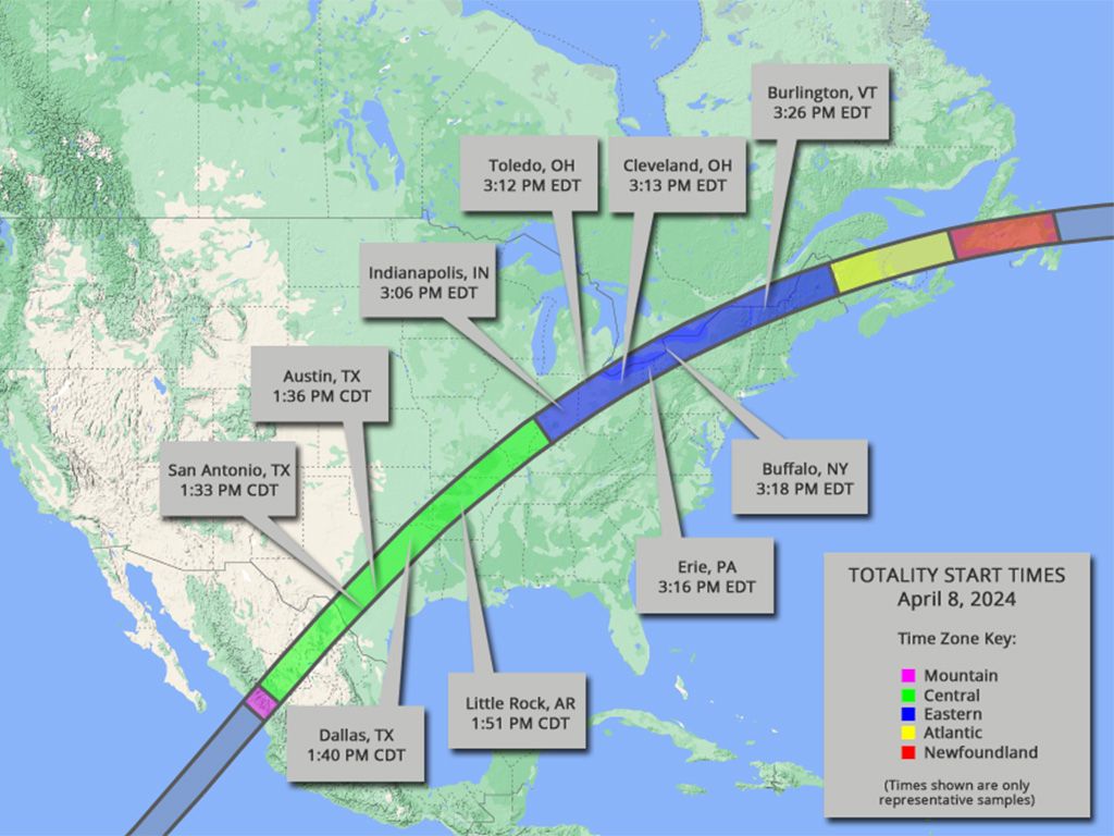 the historic solar eclipse that will cross North America on April 8